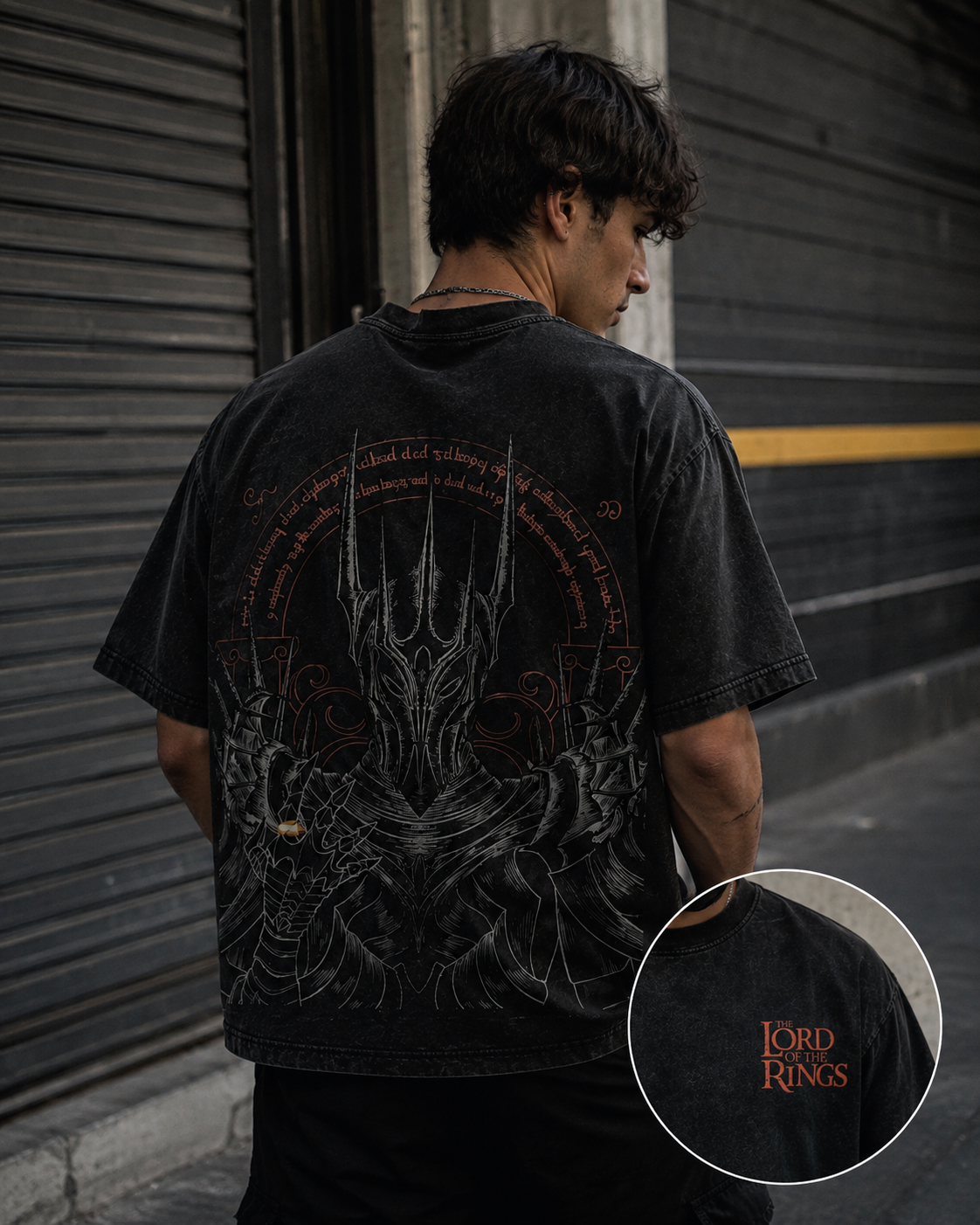 Camiseta Oversize Vintage Inspirada en Señor de los Anillos|"Lord Of the Rings"