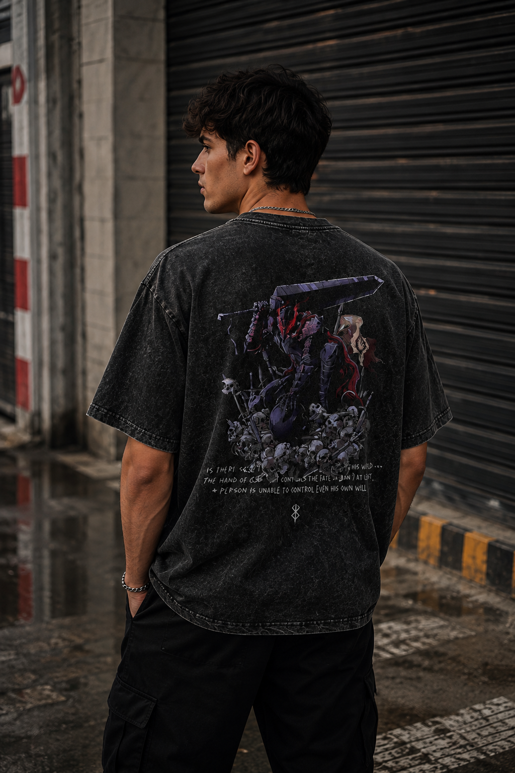 Camiseta Oversize Vintage Inspirada Berserk|"Manga"