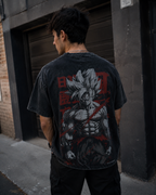 Camiseta Oversize Vintage Inspirada Dragon Ball|"Saiyan Rage"