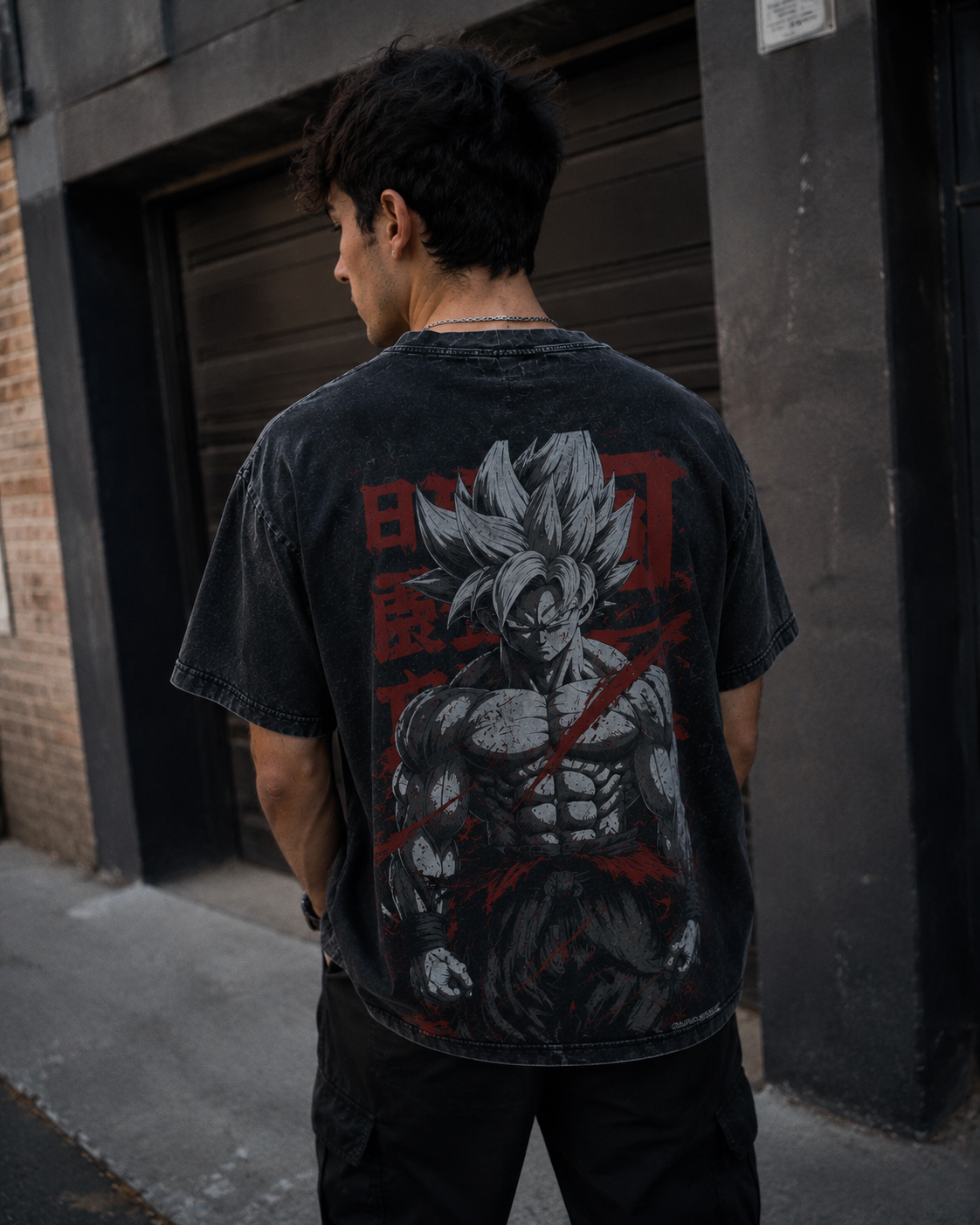 Camiseta Oversize Vintage Inspirada Dragon Ball|"Saiyan Rage"