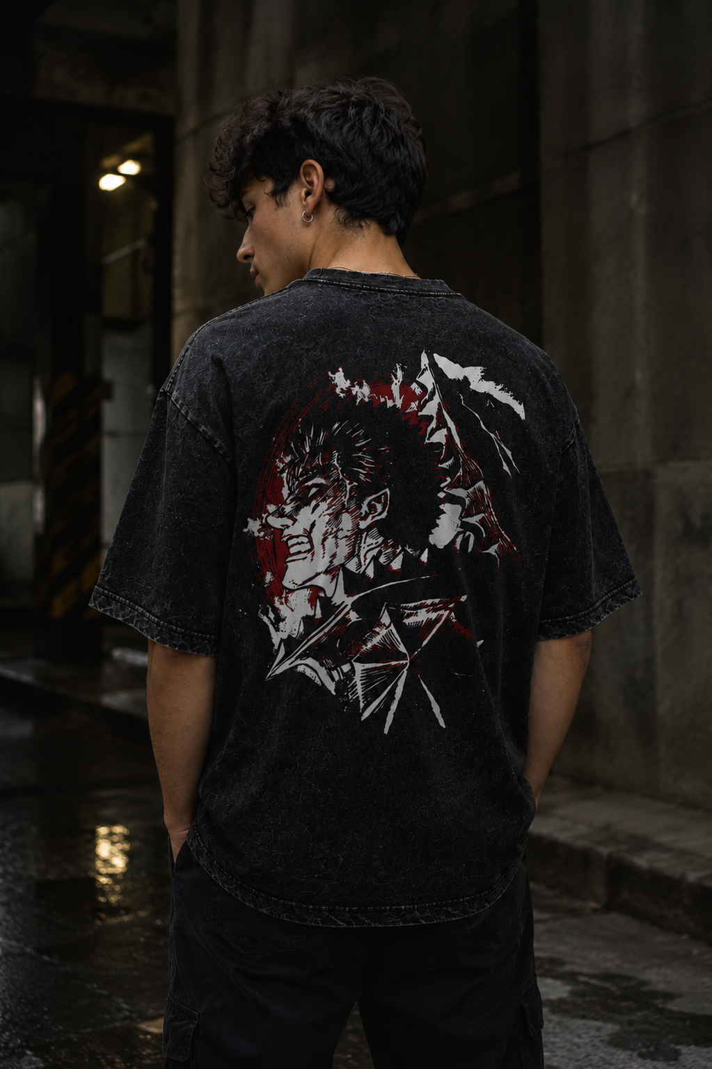 Camiseta Oversize Vintage Inspirada Berserk|"Helmet"