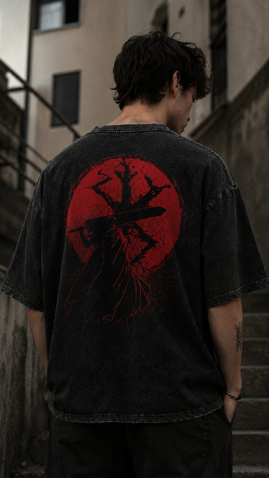 Camiseta Oversize Vintage Inspirada Berserk|"Eclipse"