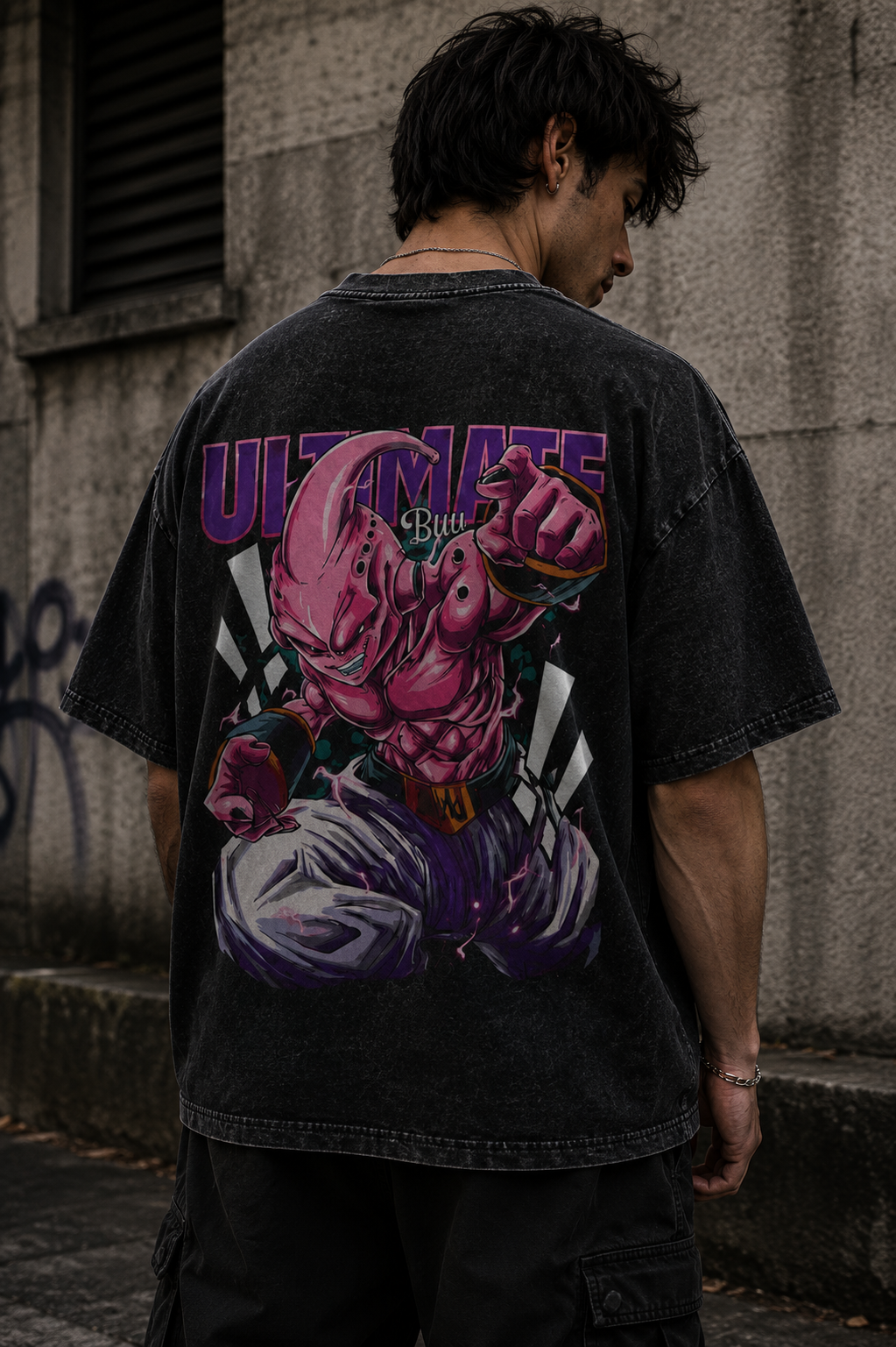 Camiseta Oversize Vintage Inspirada Dragon Ball|"Bu"