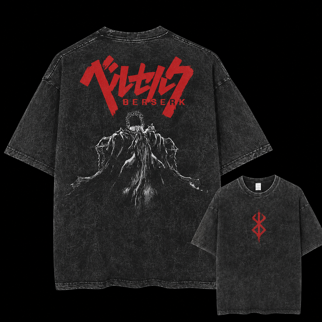 Camiseta Oversize Vintage Inspirada Berserk|"Armor 2"