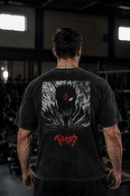 Camiseta Oversize Vintage Inspirada Berserk|"Fury"
