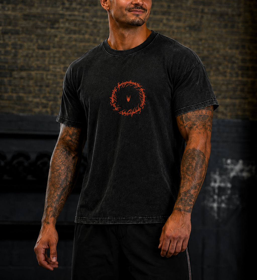 Camiseta Oversize Vintage Inspirada en Señor de los Anillos | "Dark Ring"