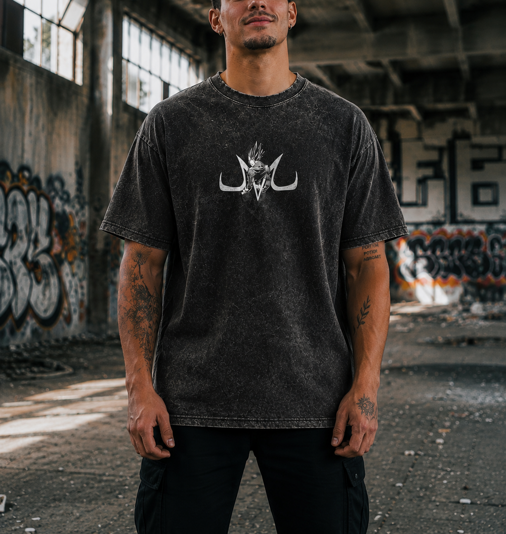 Camiseta Oversize Vintage Inspirada Dragon Ball|"Vegeta Rage"