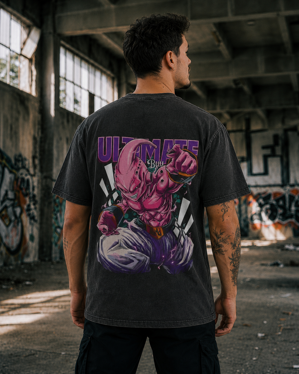 Camiseta Oversize Vintage Inspirada Dragon Ball|"Bu"