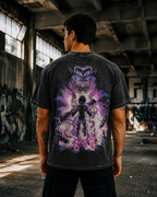 Camiseta Oversize Vintage Inspirada Dragon Ball|"Saiyan Rose"