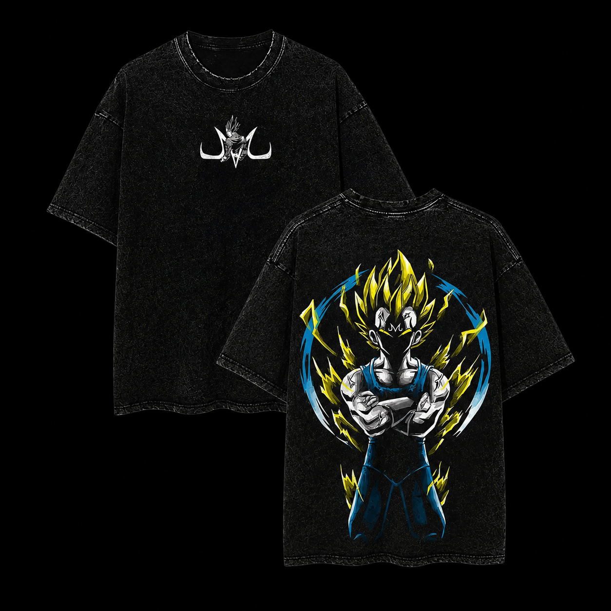 Camiseta Oversize Vintage Inspirada Dragon Ball|"Vegeta Rage"