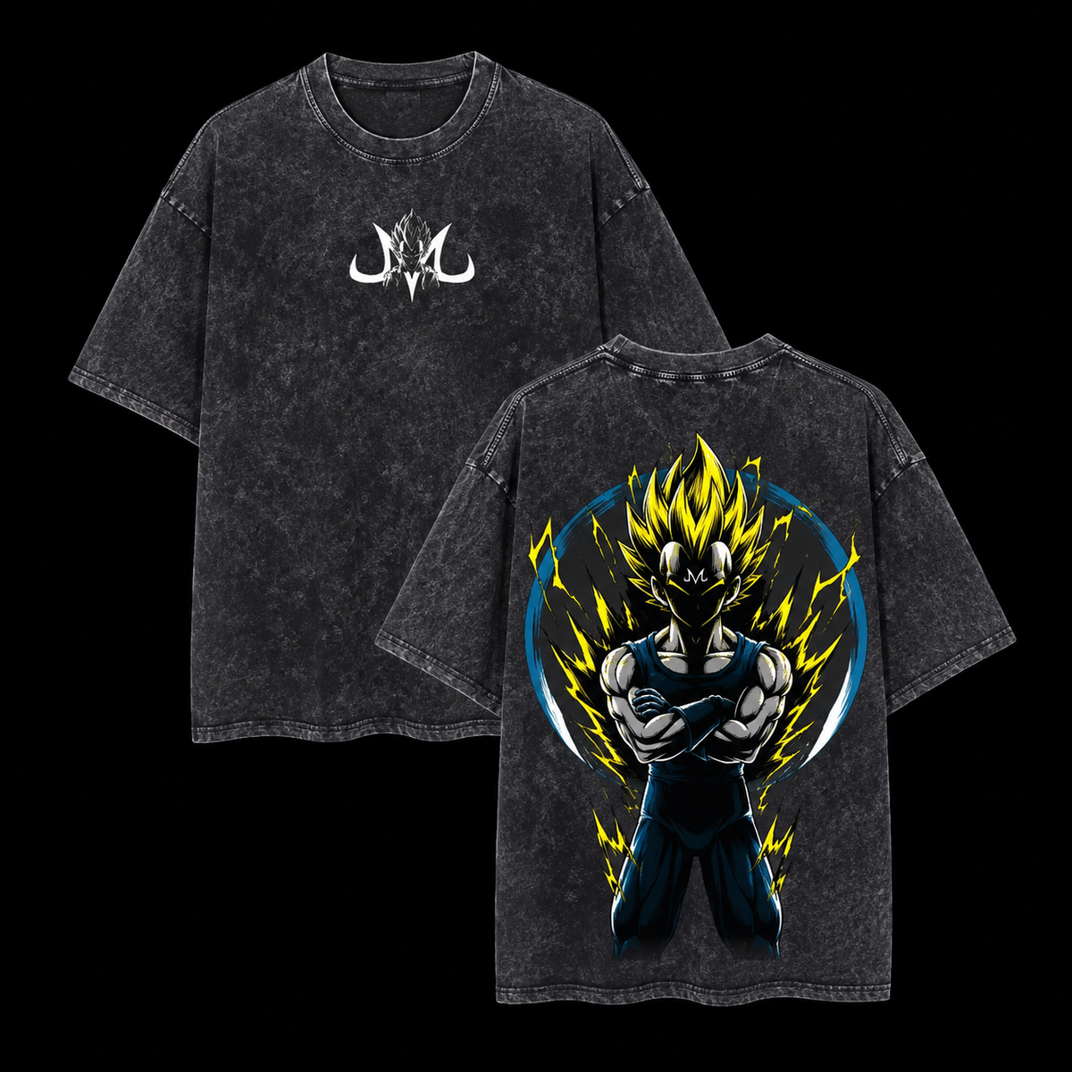 Camiseta Oversize Vintage Inspirada Dragon Ball|"Vegeta Rage"