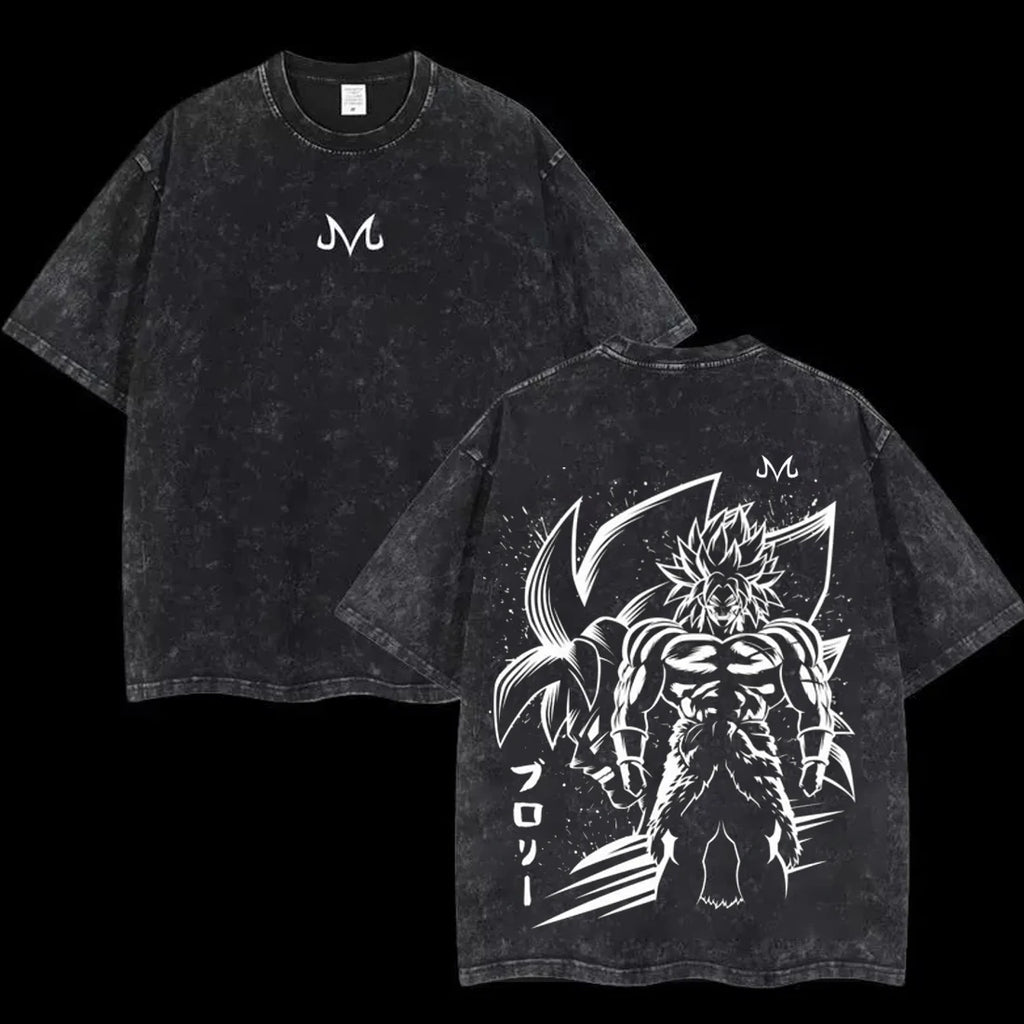 Camiseta Oversize Vintage Inspirada Dragon Ball|"Brolly"