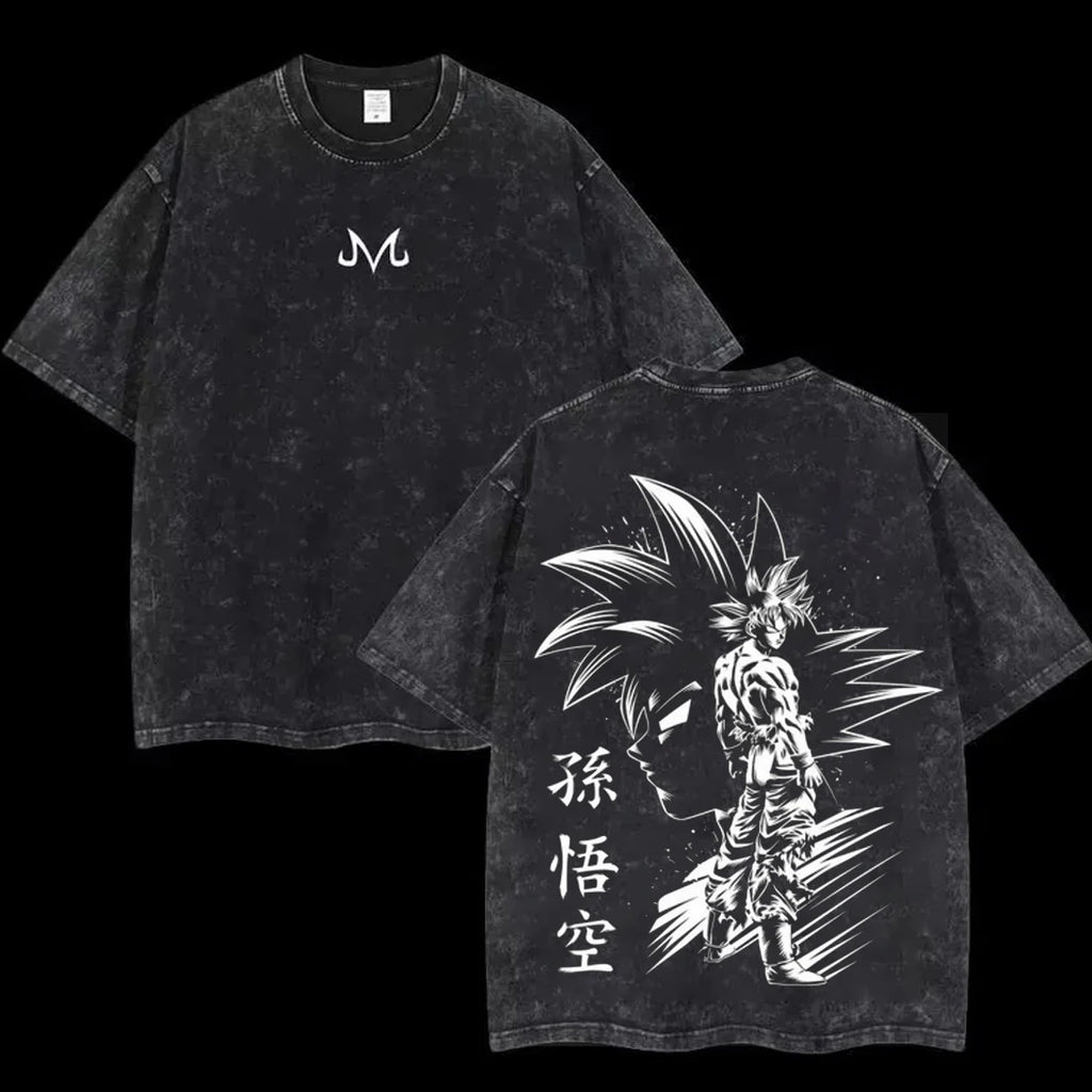 Camiseta Oversize Vintage Inspirada Dragon Ball|"Shadow"