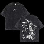 Camiseta Oversize Vintage Inspirada Dragon Ball|"Shadow"