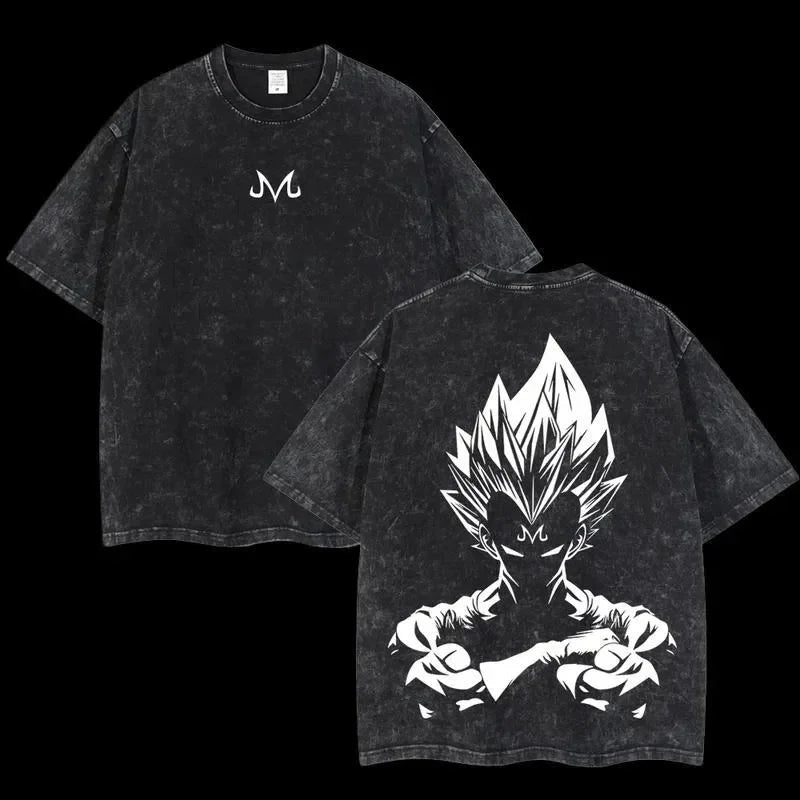 Camiseta Oversize Vintage Inspirada Dragon Ball|"Magim Vegeta"