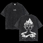 Camiseta Oversize Vintage Inspirada Dragon Ball|"Magim Vegeta"