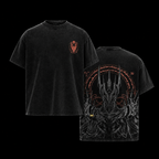 Camiseta Oversize Vintage Inspirada en Señor de los Anillos|"Dark Crown"